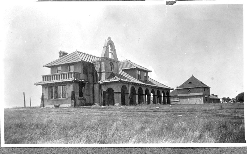 THE BIG HOUSE: Soon after purchasing the island in 1901, Walter Harris Knight the “Chief” bought roof tiles, windows and doors that had been a part of the Pan American Exposition in Buffalo and had them shipped to Hog Island where he built the “big house” that is still the gathering place for an extended Knight family.